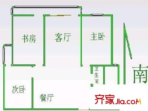 世紀(jì)城 3室 戶型圖