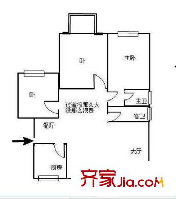 羅馬假日花園 3室 戶型圖