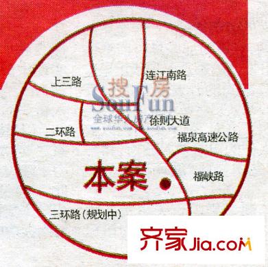 世紀(jì)景城交通圖