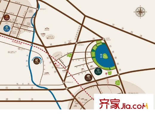保利溪湖林語交通圖