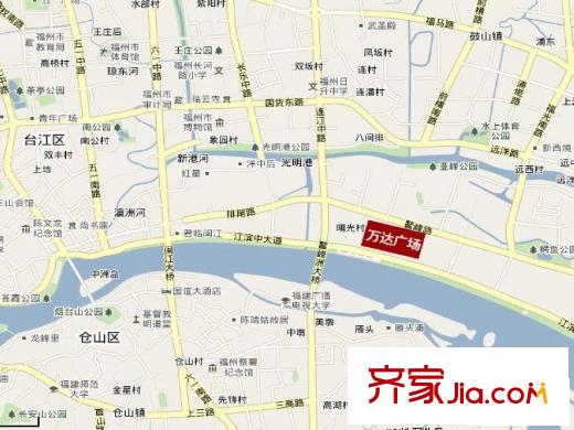 福州金融街萬(wàn)達(dá)廣場(chǎng)交通圖