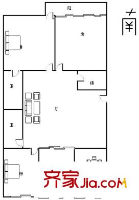 米羅時(shí)代 4室 戶型圖