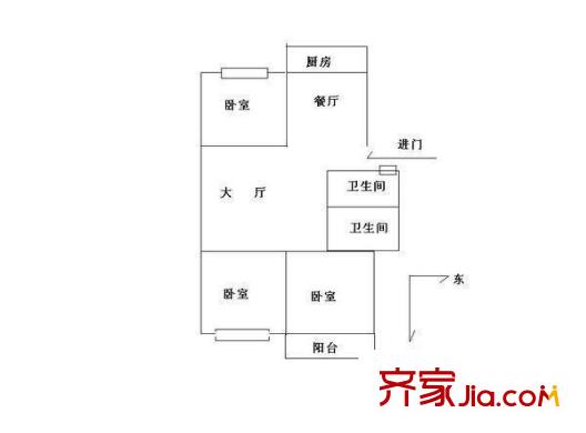大王里西洪新村 戶型圖