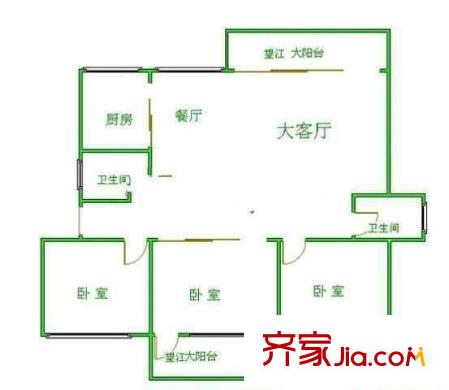 閩發(fā)西湖廣場戶型圖閩發(fā)西湖 4室 戶型圖 4室2廳2衛(wèi)1廚
