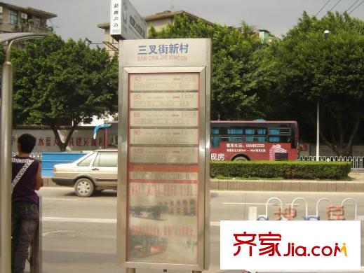 金輝伯爵山交通圖公交站牌