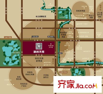 融創(chuàng)中心交通圖