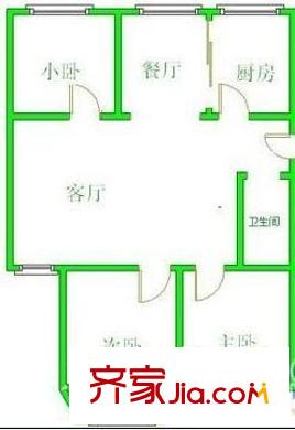 博仕后家園B區(qū) 3室 戶型圖