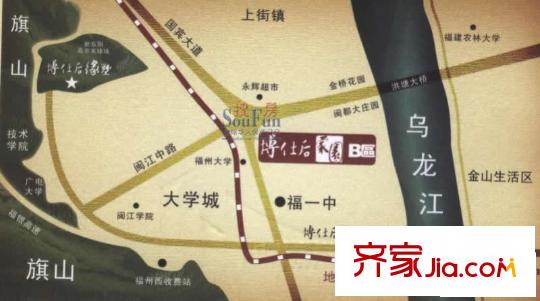 博仕后家園交通圖分布圖