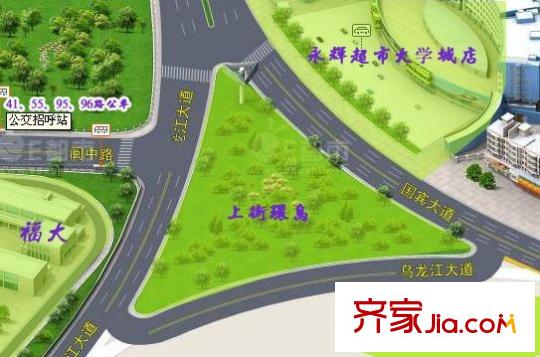 博仕后家園交通圖B區(qū)