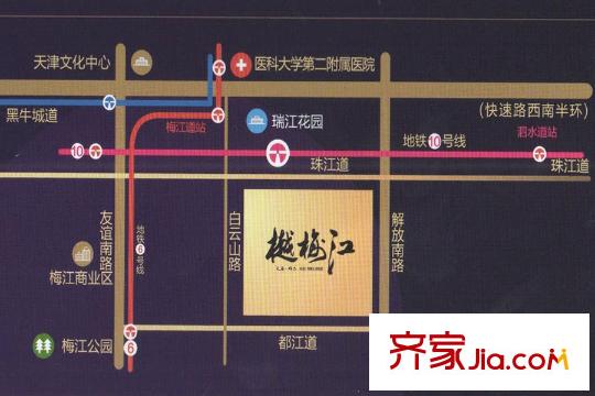 天房樾梅江區(qū)位圖