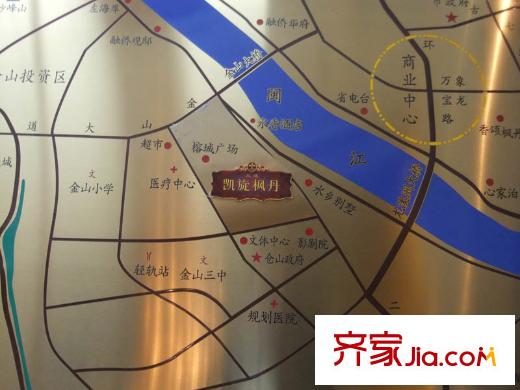 三迪凱旋楓丹交通圖區(qū)位圖