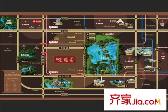 天房崇德園區(qū)位圖