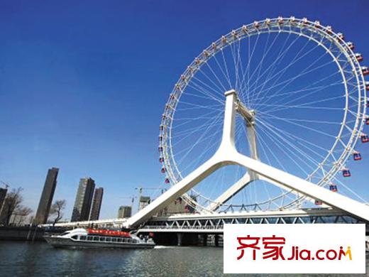 金僑公園壹號(hào)周邊臨近的永樂橋天津之眼