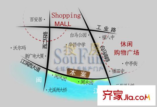 心家泊交通圖
