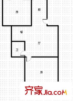 東煌花園 2室 戶型圖