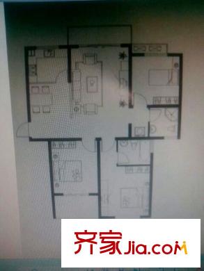 武夷綠洲三期 3室 戶型圖