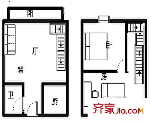 湖前蘭庭 2室 戶型圖