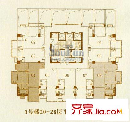 陽(yáng)光假日公寓 戶型圖