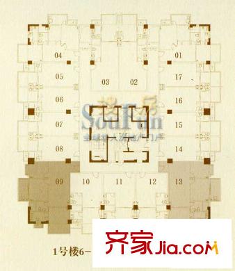 陽(yáng)光假日公寓 戶型圖