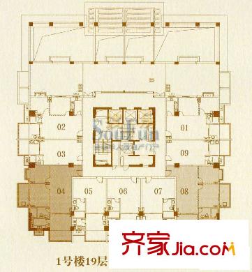陽(yáng)光假日公寓 戶型圖