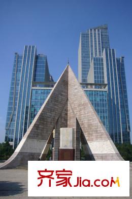 成山公館周邊天津抗震紀(jì)念碑