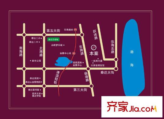 合生君景灣交通圖