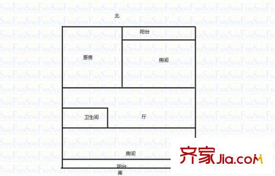 浦上小區(qū) 2室 戶型圖