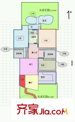 金山明珠 4室 戶型圖