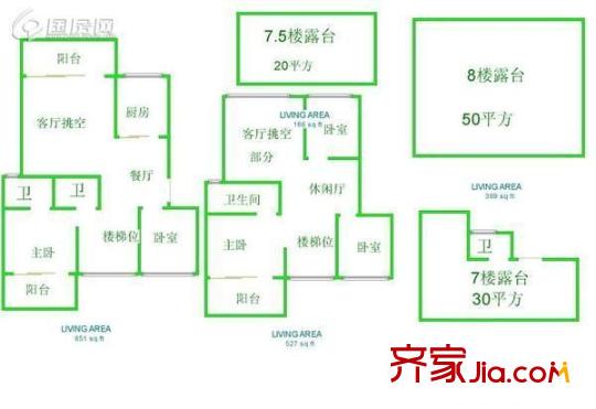 金山碧水一期友蘭苑戶型圖金山碧水一期友蘭苑 6室 戶型圖 6室3廳3衛(wèi)1廚