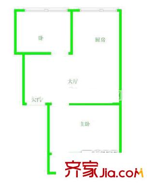 達明新村 2室戶型圖