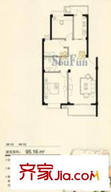 幸福城 戶型圖