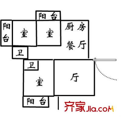 金山碧水二期麒麟苑戶型圖金山碧水二期麒麟苑 3室 戶型圖 3室2廳2衛(wèi)2廚