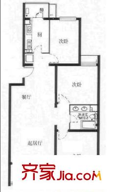 金山碧水二期麒麟苑戶型圖金山碧水二期麒麟苑 3室 戶型圖 3室2廳2衛(wèi)1廚