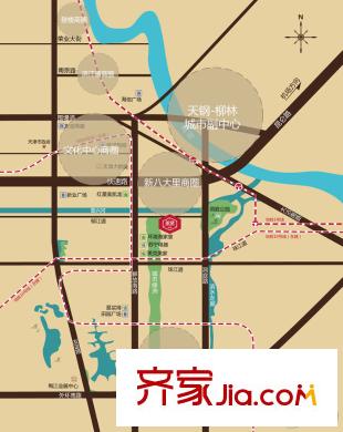 天房美棠交通圖