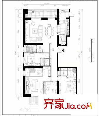 世茂天城二期臻園戶型圖世茂天城2期.臻園 4室 戶型圖 4室2廳2衛(wèi)1廚