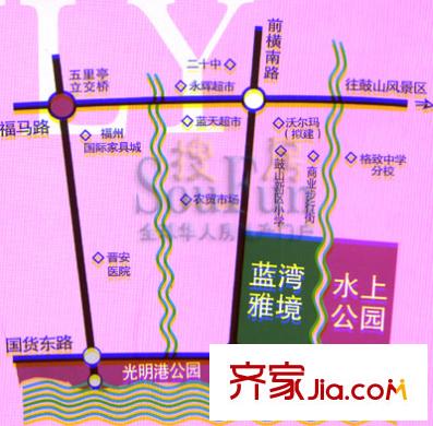 實(shí)華藍(lán)灣雅境交通圖
