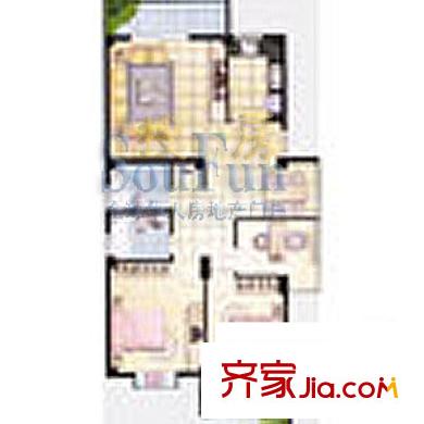 盛天現(xiàn)代城戶型圖3室2廳2衛(wèi)