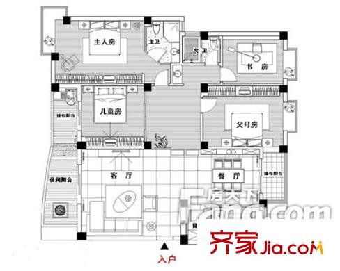  匯創(chuàng)名居 4戶型圖