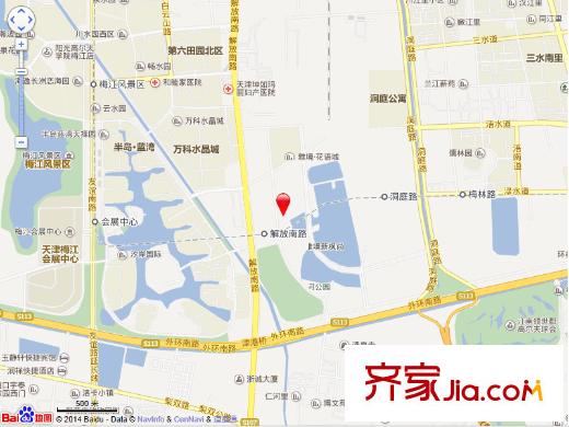 萬科新梅江柏翠園電子地圖