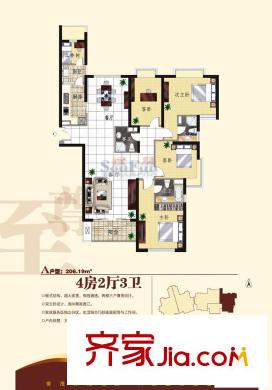 世茂外灘花園 戶型圖