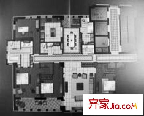 惠靈頓國(guó)際社區(qū)一期高層1#、2#標(biāo)準(zhǔn)層A戶型 4室2廳2衛(wèi)1廚