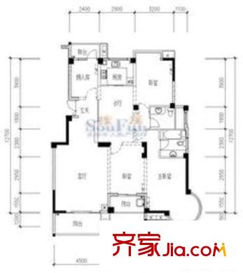 麗景天成 3室戶型圖
