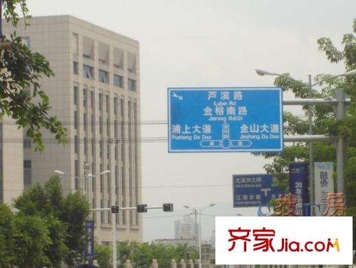 江南水都蘭邑交通圖營(yíng)銷(xiāo)中心路牌