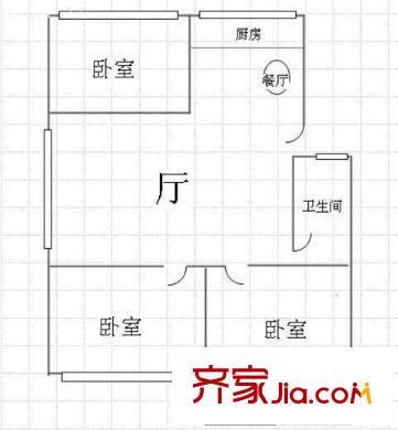 金暉新村 3室 戶型圖