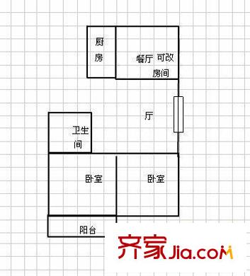 金暉新村 3室 戶型圖
