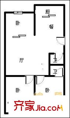 元一溫泉花園 3室 戶型圖