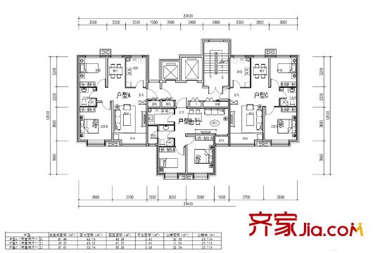 錦潤華庭高層平面圖 