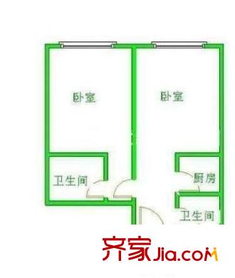 阿波羅公寓 2室 戶型圖