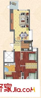 群升國際御園戶型圖群升御園戶型4#D 3室2廳1衛(wèi)1廚