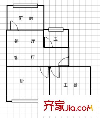 大利嘉城 2室 戶型圖
